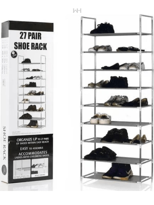 9 tier shoe rack, room organization, space saving