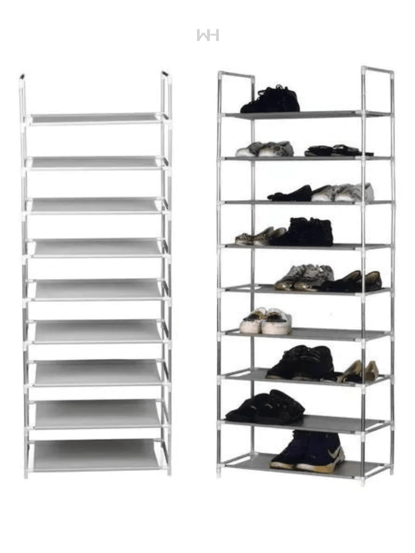 9 tier shoe rack, room organization, space saving
