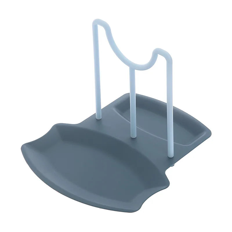 Kitchen Organizer Spatula Pot Lid Rack Shelf Plastic Spoon