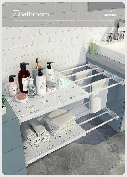 Adjustable Closet Organizer Extendable