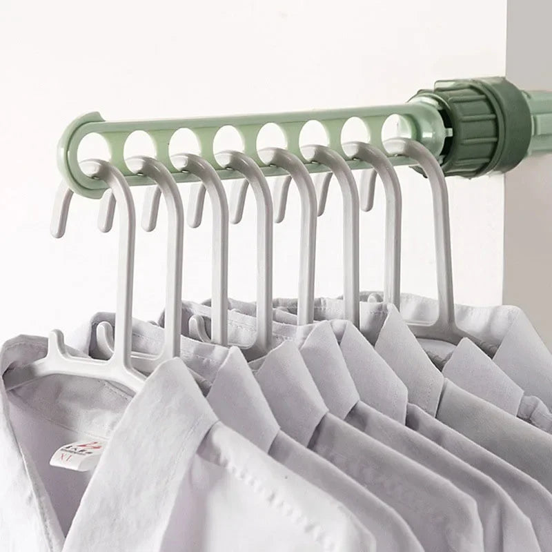 Space Saving Closet Organizer // Window Frame Multifunction Clothes Hanger