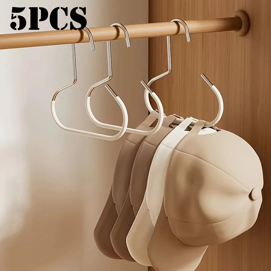 5pcs Hat Storage Hooks Metal