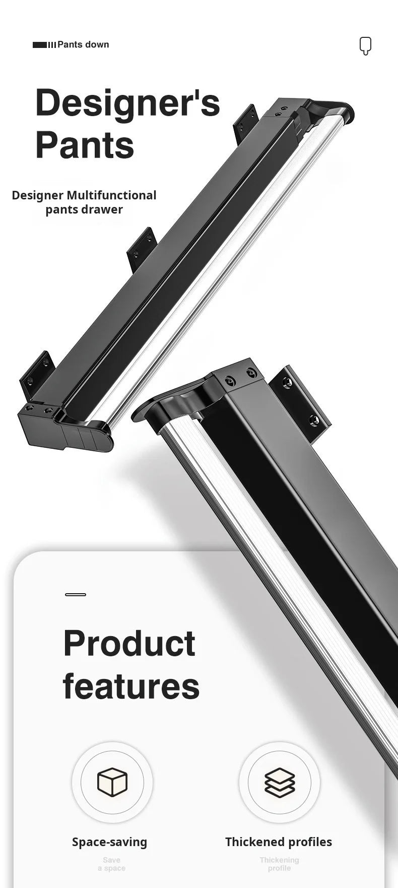 Top Pull-out Trouser Rack