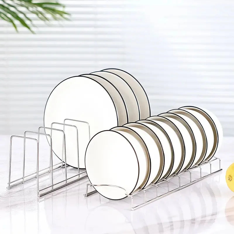 Kitchen Bowl Dish Organizer Stainless Steel