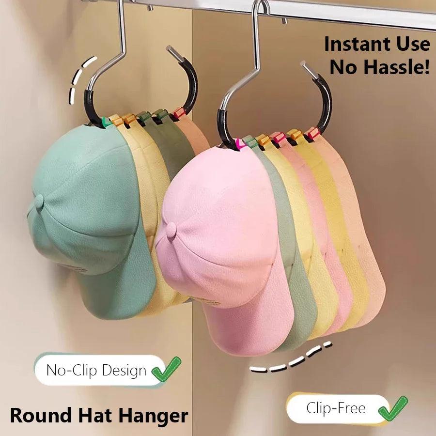 Hook Rack Storage for Hats Caps Ties Scarves & Bags//  Ideal Closet Accessory