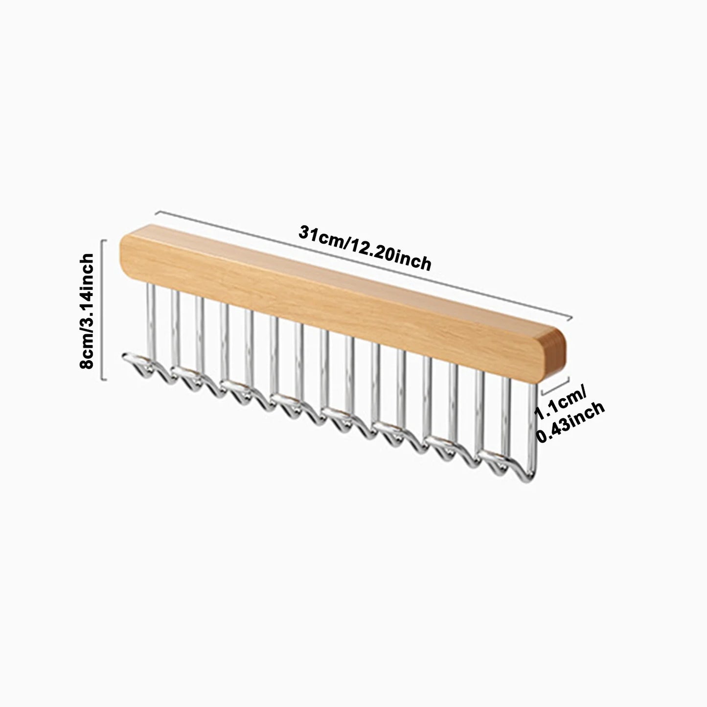 Clothes Hanger Bar for Closet // Pull Out Hook Rack Wardrobe Sliding Rack
