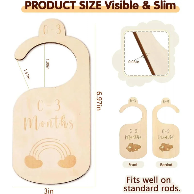 7PCS/SET Baby Closet Dividers // Baby Clothes Organizer