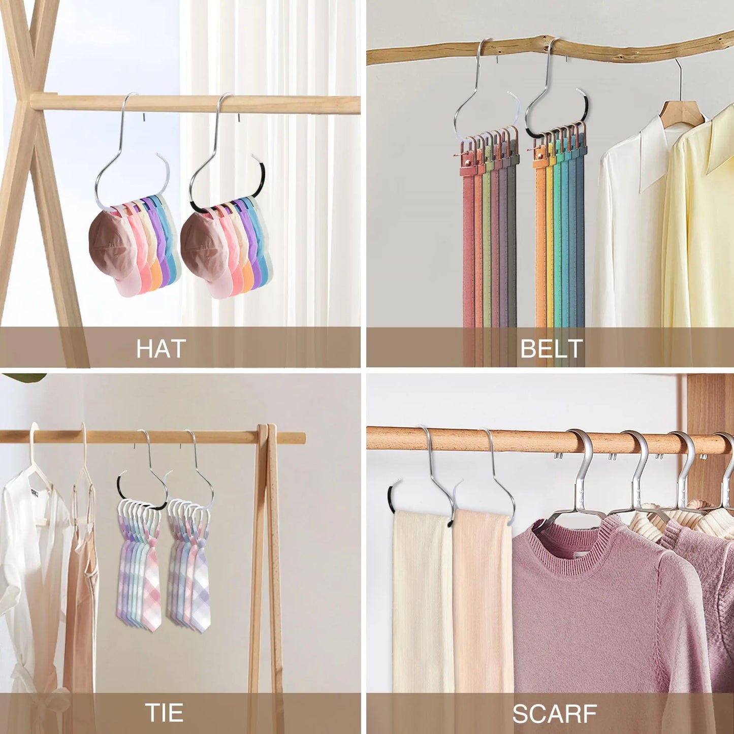 5pcs Hat Storage Hooks Metal