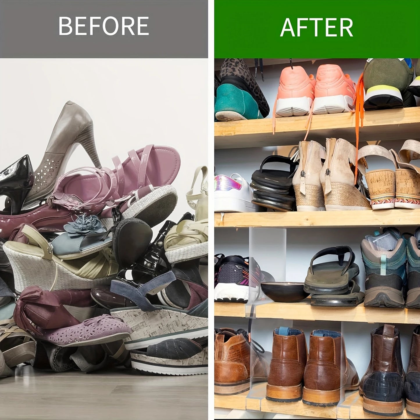 Closet Wardrobe Shelf Dividers Space-saving