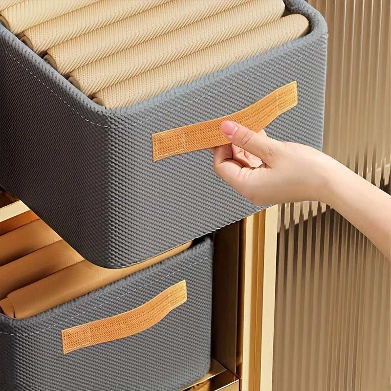 4pcs Clothes Organizer Trousers Clothes Storage Box