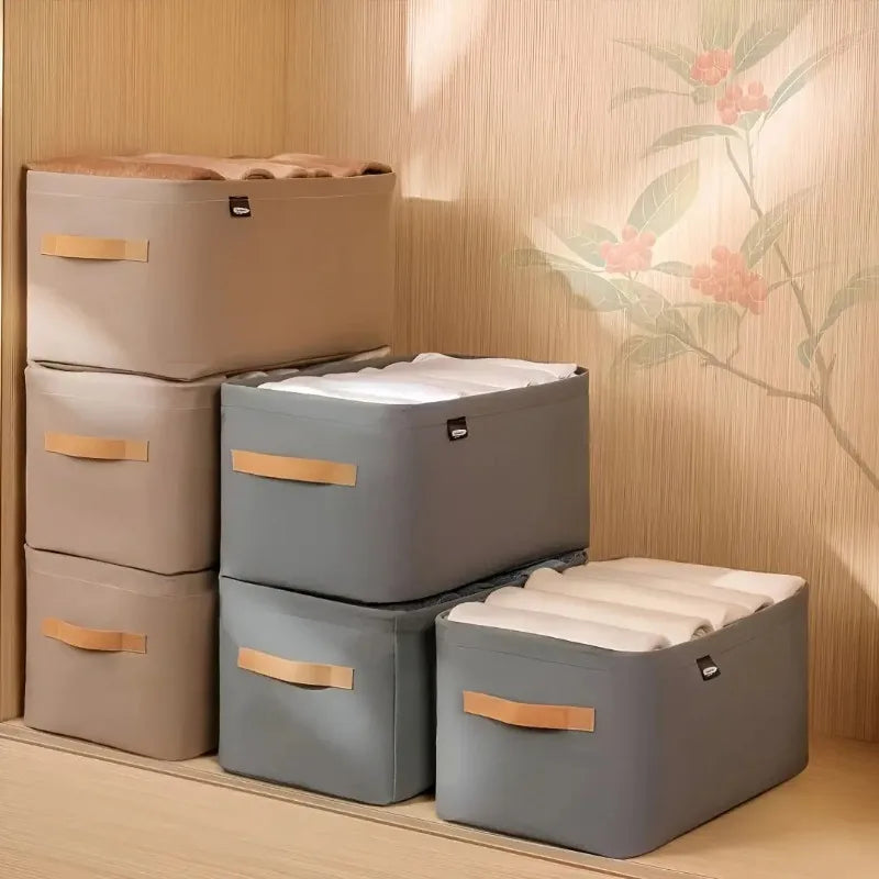 4pcs Clothes Organizer Trousers Clothes Storage Box