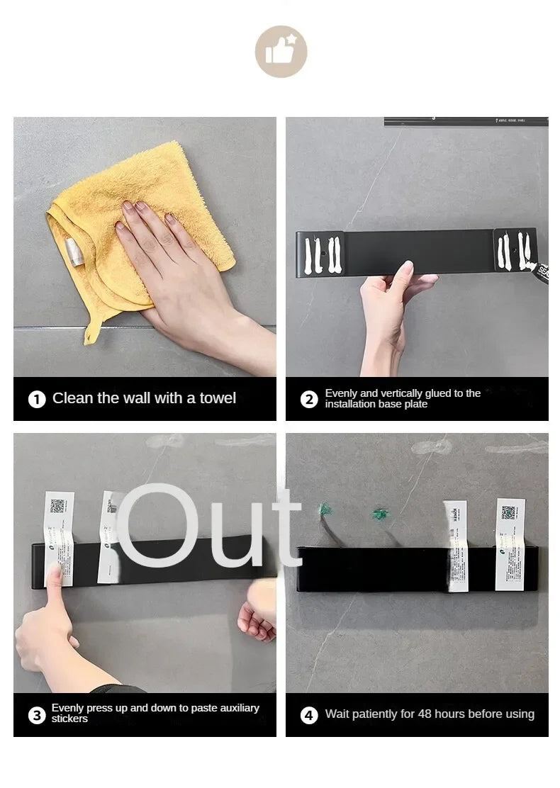 Kitchen Knife Organizer Wall // Mounted Multifunctional Kitchen Knife Storage Rack