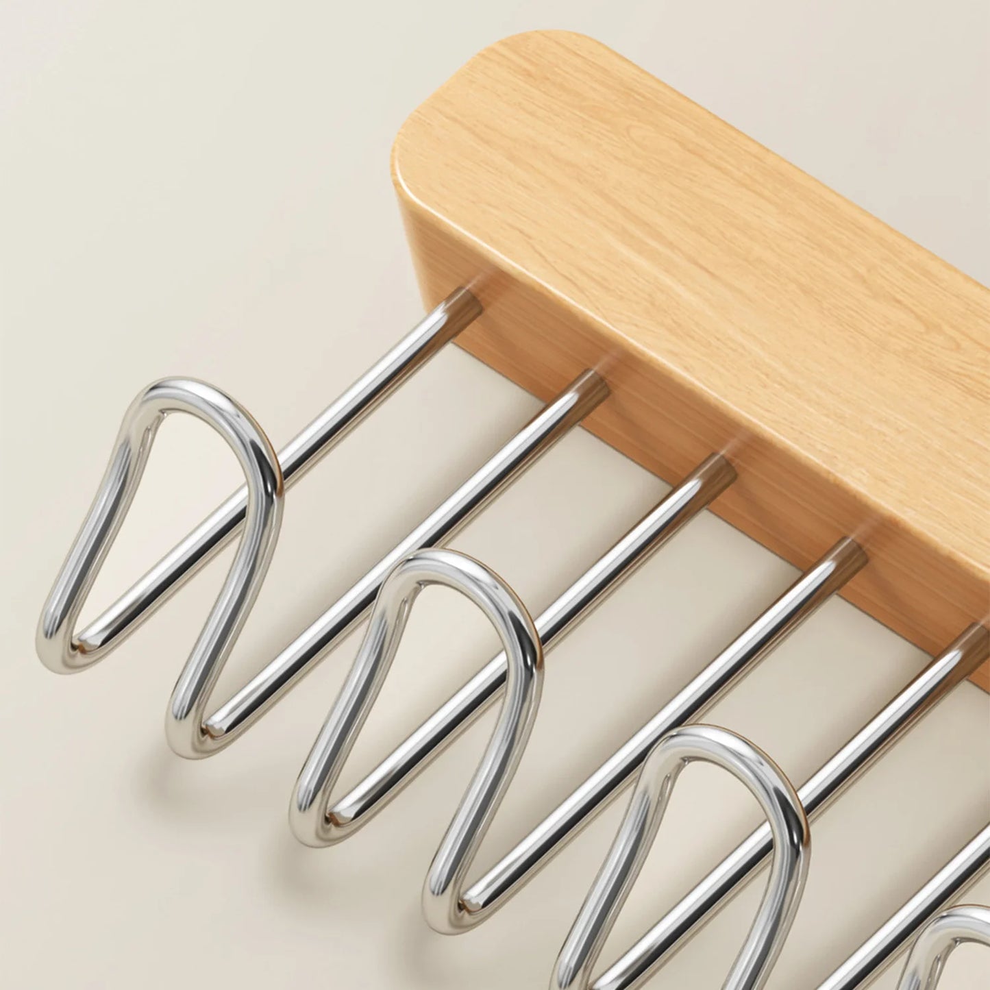 Clothes Hanger Bar for Closet // Pull Out Hook Rack Wardrobe Sliding Rack