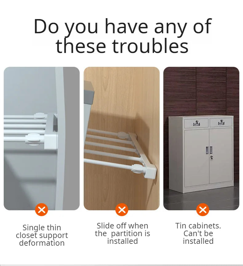 Adjustable Closet Organizer Extendable
