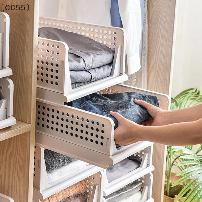 Clothes Storage Drawer High-capacity Foldable Plastic