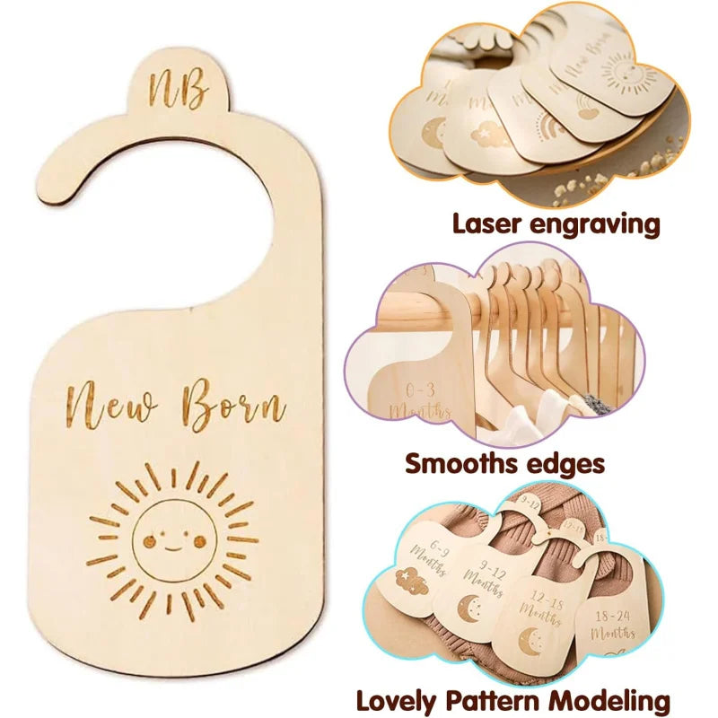 7PCS/SET Baby Closet Dividers // Baby Clothes Organizer
