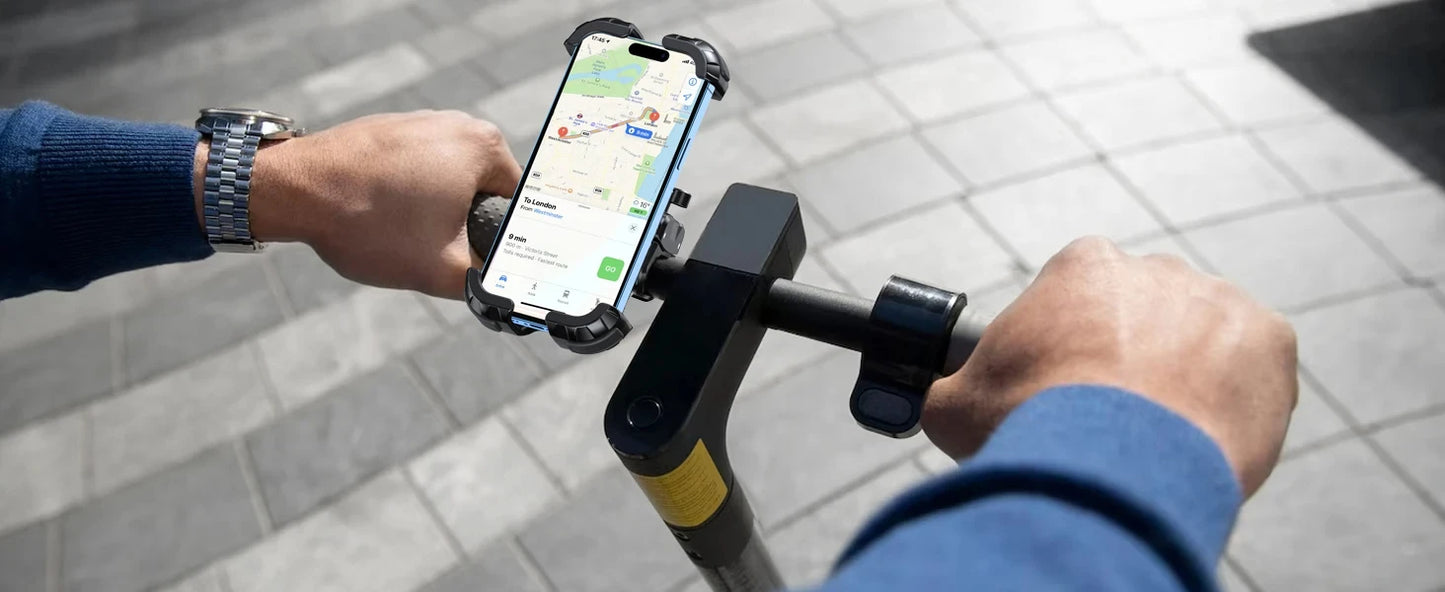 Motorcycle, mountain bike, road bike, stable and adjustable 360° rotatable universal mobile phone stand