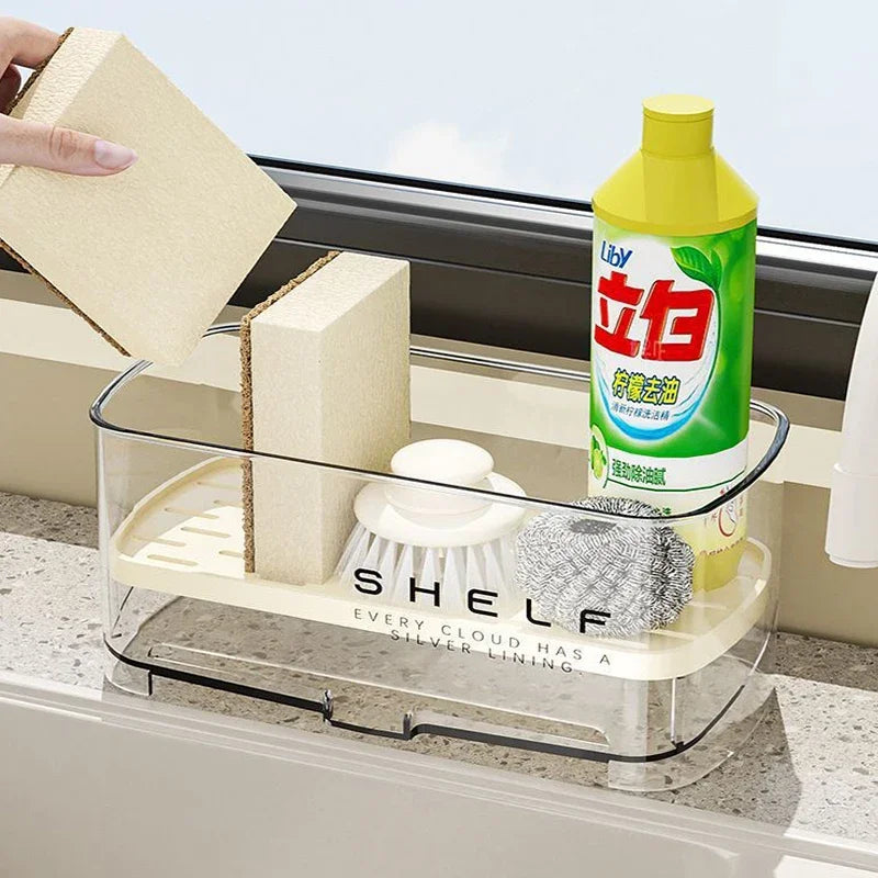Kitchen Organizer Sink Cleaning Tools Storage Rack
