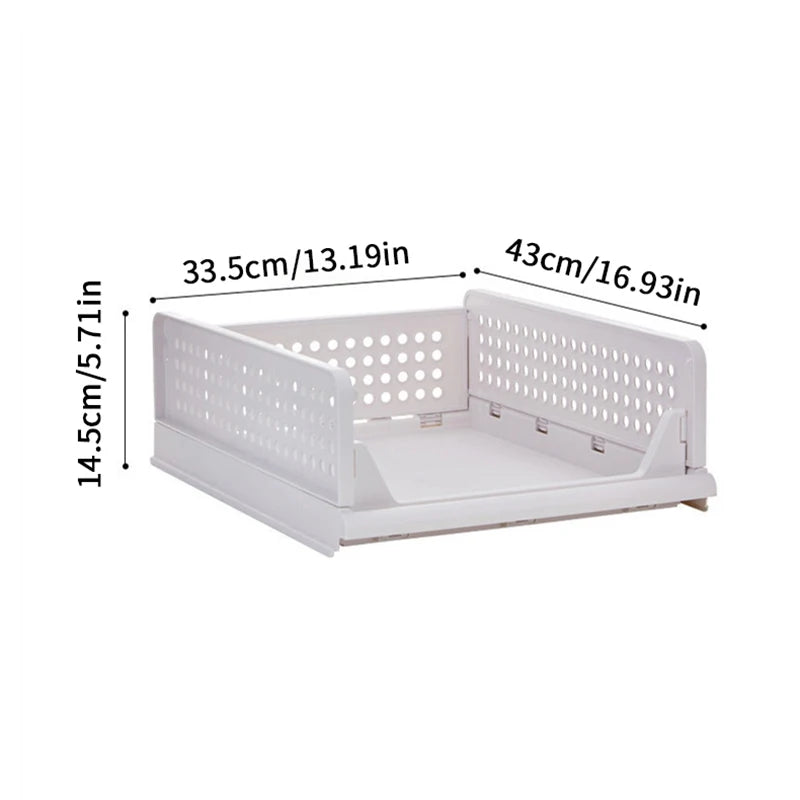 Clothes Storage Drawer High-capacity Foldable Plastic