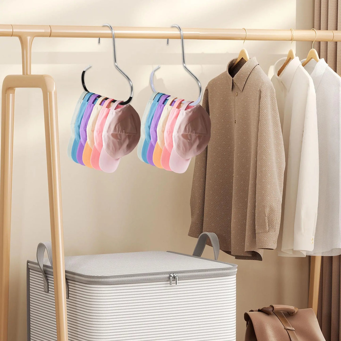 5pcs Hat Storage Hooks Metal