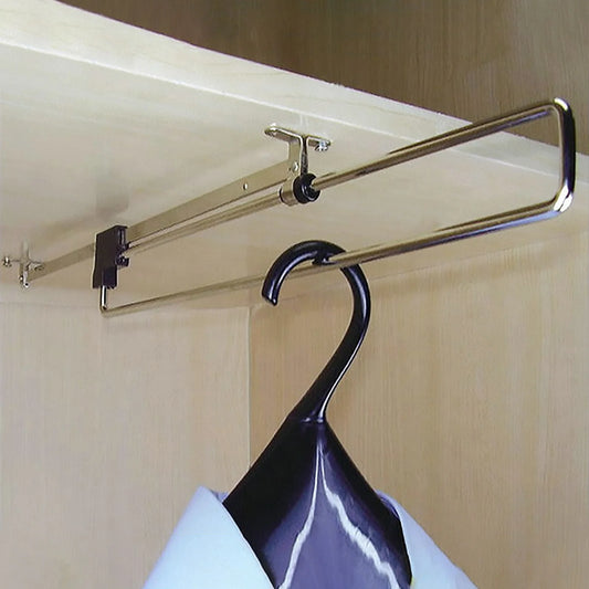 Retractable Closet // Wardrobe Rail Clothes Hanger Towel